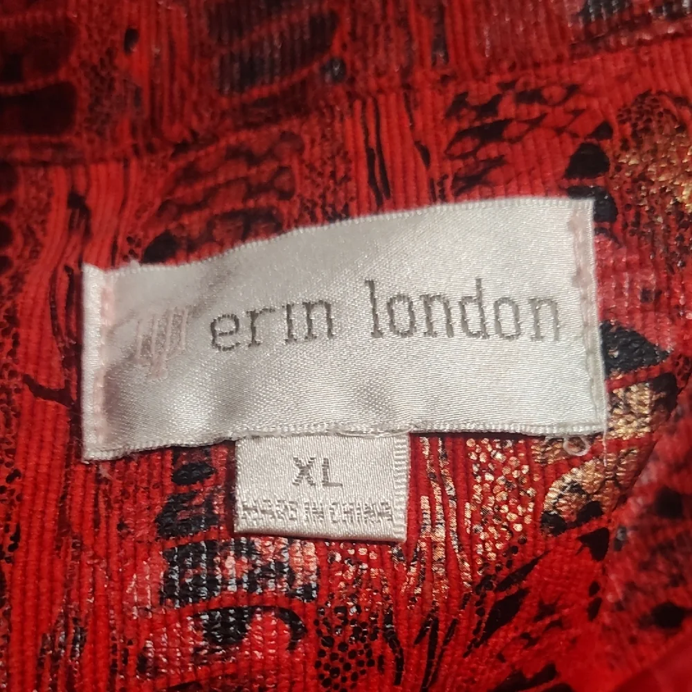 Erin London Red and Gold Snakeskin Jacket - Picture 4 of 5